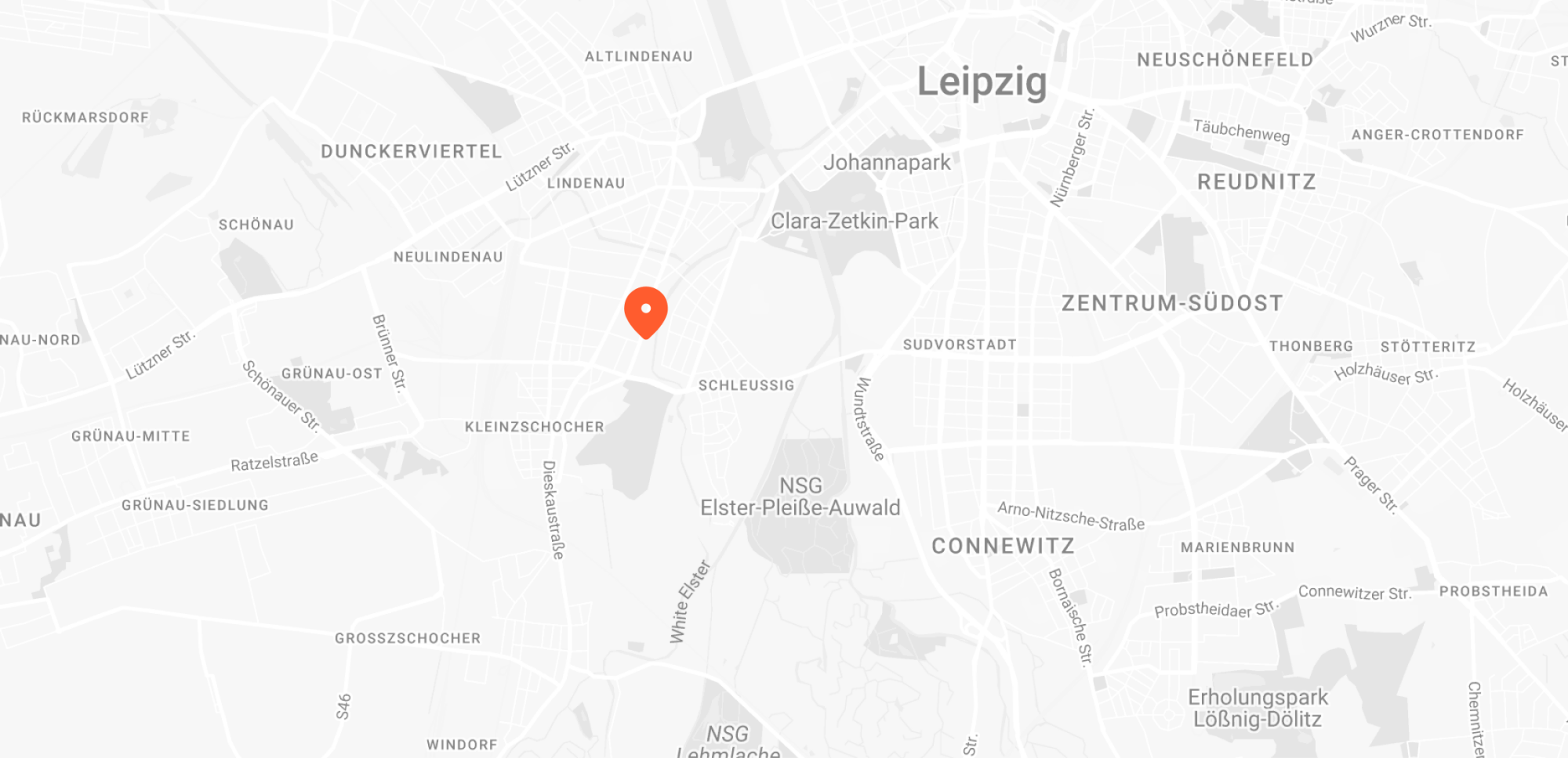 Karte mit Marker Erich-Zeigner-Allee 79A, 04229 Leipzig